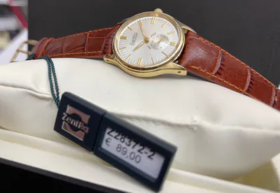 Zentra Damenuhr Edelstahl Klassisch Kleine Sekunde Braunes Lederband 29mm Größe – gebraucht, wie neu – Uhren & Schmuck…