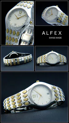 Alfex Damenuhr 5462 Swiss Made Edelstahl Datum Plum-Design ausgefallen – gebraucht, wie neu – Uhren & Schmuck – überwiegend…