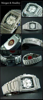 Schwerer CHRONOGRAPH Herrenuhr komplett Edelstahl Designer MH-590 Morgan& Headle – gebraucht, wie neu – Uhren & Schmuck…
