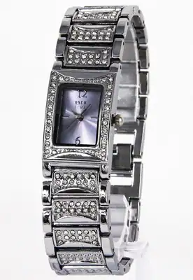 SET Damenuhr OSCO mit Zirkonia plus Schmuck-Wickelarmband Fashion elegant – gebraucht, wie neu – Uhren & Schmuck…