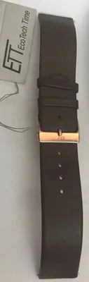 22 mm Leder Uhrenarmband ETT, Nappa braun, Easy-Change Stahlschließe rosé – neu – Uhren & Schmuck – Foto 1 von 3