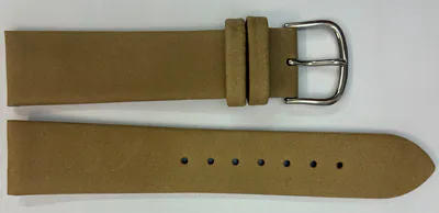 20mm Echt Leder Uhrenarmband Regent Velourleder Beige Stahl Dornschließe – neu – Uhren & Schmuck – Foto 1 von 3