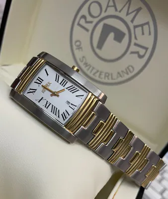ROAMER Herrenuhr Saphirglas Edelstahl 766927 Bi-color Swiss made – gebraucht, wie neu – Uhren & Schmuck – überwiegend grau…