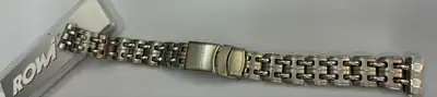 14mm Uhrenarmband ROWI Edelstahl gefaltet Faltschließe Rundansatz Design modern – gebraucht, wie neu – Uhren & Schmuck…