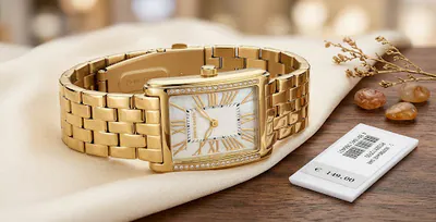 Pierre Cardin Luxus Damenuhr PC105172F05 Edelstahl Vergoldet Zirkonia – gebraucht, wie neu – Uhren & Schmuck – Foto 1 von 5