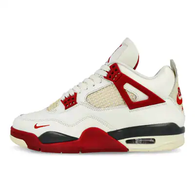 Nike Jordan 4 Retro Weiß/Rot Gr 36,37,38,39,40,41,42,43,44,45,46,47 ; IQ8055-100 – neu – Sonstiges – Foto 1 von 5