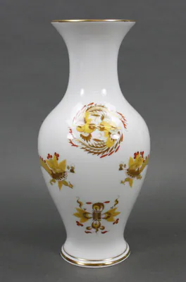 Meissen Vase, Reicher Drache, gelb, rot- und goldschattiert, Goldrand 1. Wahl – gebraucht, gut – Sonstiges – Foto 1 von 3