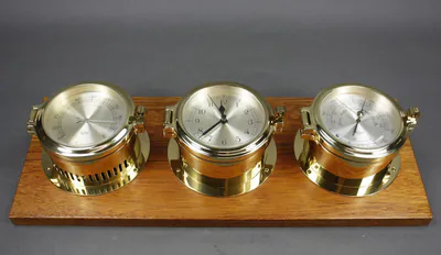 Barigo Schiffsinstrumente Barometer Hygrometer Quarz-Schiffsuhr Serie ADMIRAL – gebraucht, gut – Sonstiges – überwiegend…