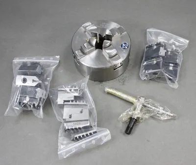 Zentra Mack 4-Backen-Drehfutter DIN 6350 Ø 125 mm zentrisch spannend ( LP29 ) – neu – Sonstiges – überwiegend grau – Foto 1…