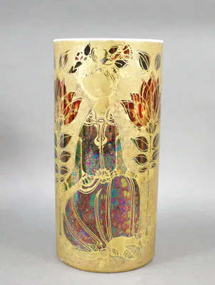 Rosenthal Vase 22,5 cm Scheherazade Bjørn Wiinblad (2) – gebraucht, gut – Sonstiges – überwiegend silber – Foto 1 von 3