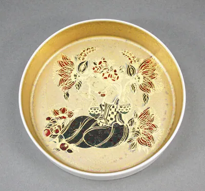 Rosenthal runde Schale 15 cm Scheherazade Bjørn Wiinblad (12) – gebraucht, gut – Sonstiges – überwiegend grau – Foto 1 von 3