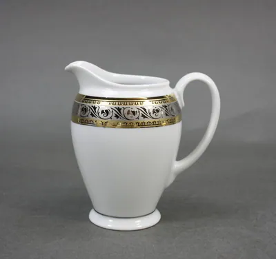Rosenthal Aida Monaco Milchkännchen Ätzkante 1. Wahl – gebraucht, gut – Sonstiges – überwiegend grau – Foto 1 von 3