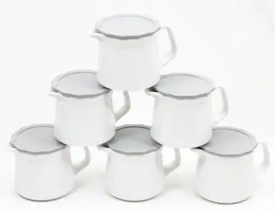 Bauscher Systemgeschirr 6x Portionskannen Kännchen Utl. 0.35l Kst-Deckel grau – neu – Sonstiges