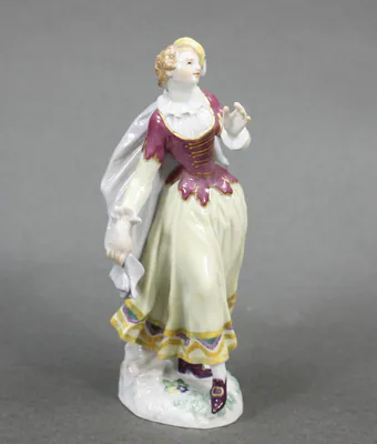 Meissen Figur Komödianten Columbine 1. Wahl (6) – gebraucht, gut – Sonstiges – überwiegend grau – Foto 1 von 4