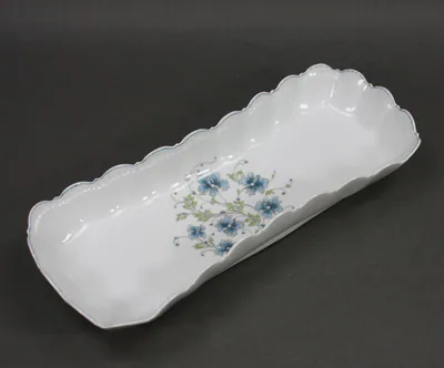 Giraud Limoges Schale Corail Blumen (2) – gebraucht, gut – Sonstiges – überwiegend dunkelgrün – Foto 1 von 3