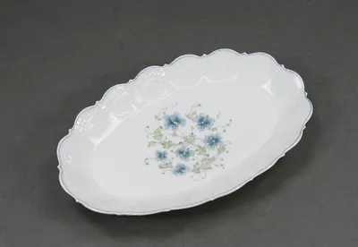 Giraud Limoges kleine Schale Corail Blumen (3) – gebraucht, gut – Sonstiges – überwiegend dunkelgrün – Foto 1 von 2