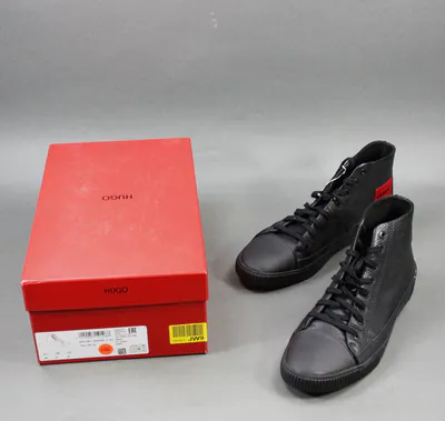Hugo Boss Sneaker Zero_Hito_gr Black Gr. 42 (1866) (1) – gebraucht, gut – Schuhe – überwiegend grau – Foto 1 von 5
