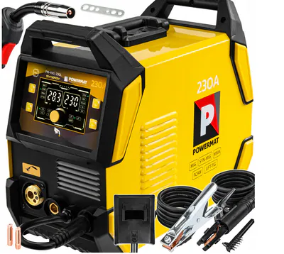 Schweißgerät Inverter MIG MAG MMA TIG FLUX 230A Synergie Pulse IGBT LCD – neu – Sonstiges – Foto 1 von 5