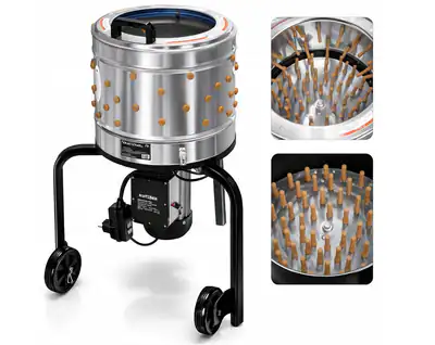 Geflügelrupfmaschine Rupfmaschine Hühner Entfedern 550W 400mm Edelstahl Profi – neu – Sonstiges – überwiegend weiß – Foto 1…