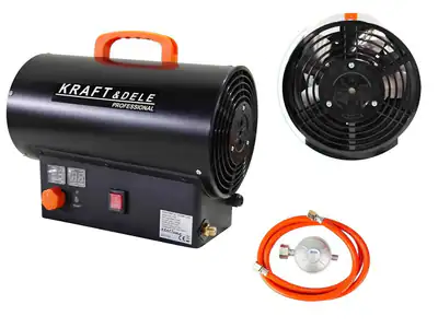 Gasheizer 25kW Heizkanone Gasheizung Gebläse Thermostat Warmluftgerät Werkstatt – neu – Sonstiges – überwiegend weiß – Foto…