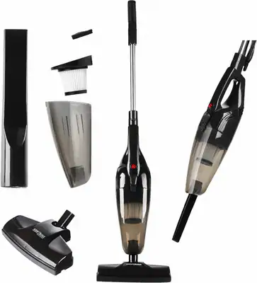 Beutelloser Stabstaubsauger 2in1 Handstaubsauger HEPA LED Bürste 1000W stark – neu – Haushaltsgeräte – überwiegend weiß…