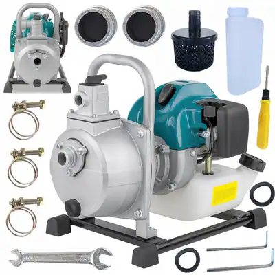 Benzin Wasserpumpe Motorpumpe 800 l/min 1 Zoll Selbstansaugend Garten Bau 5,2PS – neu – Sonstiges – überwiegend weiß – Foto…