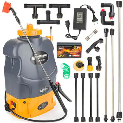 Akku Sprühgerät Rücken Drucksprüher 15 Ah Pumpsprüher Dünger Gartenspritze 20 L – neu – Sonstiges – überwiegend weiß – Foto…