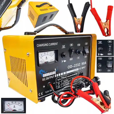 Auto Batterieladegerät 12V 24V 90A Starthilfe Booster Ladegerät Startgerät 230V – neu – Autos – überwiegend weiß – Foto 1…