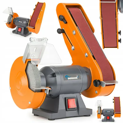 Bandschleifer Tischschleifer 2in1 2650W 2950U/min Schleifbock Doppelschleifer