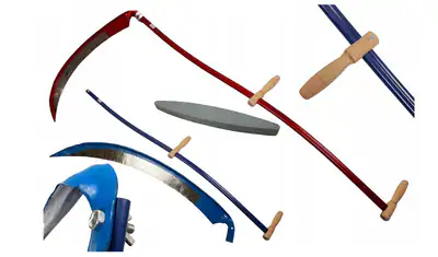 Handsense Gartensense Grassense Sensenblatt 70 cm Holzstiel Manuelle Wiesen
