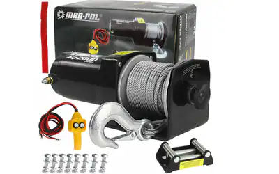 12V SEILWINDE 2000LBS ATV QUAD SCHNEESCHILD STAHLSEIL ROLLENFÜHRUNG 907KG – neu – Autos – überwiegend weiß – Foto 1 von 5