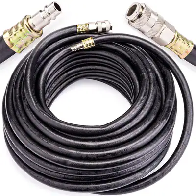 Pneumatikschlauch 20m 10x17mm Druckluftschlauch Gummi 20bar Kompressor Schlauch – neu – Sonstiges – überwiegend weiß – Foto…