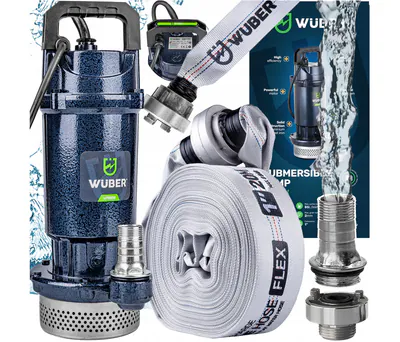 Tauchpumpe Schmutzwasserpumpe Klarwasserpumpe 400W 20m Feuerwehrschlauch – neu – Sonstiges – überwiegend weiß – Foto 1 von 5