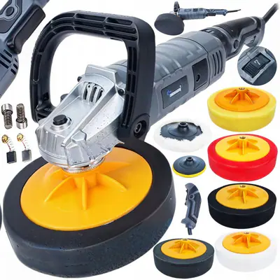 Auto Poliermaschine 2700W 180mm Drehzahlregelung M14 Set 5x Polierschwamm – neu – Sonstiges – überwiegend weiß – Foto 1 von 4