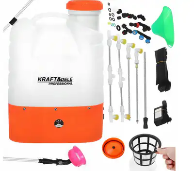 Sprühgerät Drucksprüher Akku Rückensprüher Gartensprüher 12V 8Ah 16L