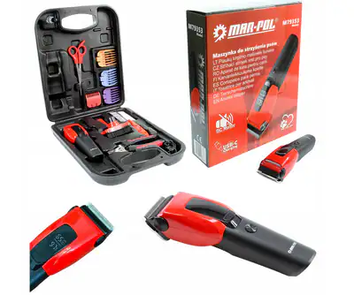 Tierhaarschneider kabellos LED leise Schermaschine Hund Katze Grooming Set Profi