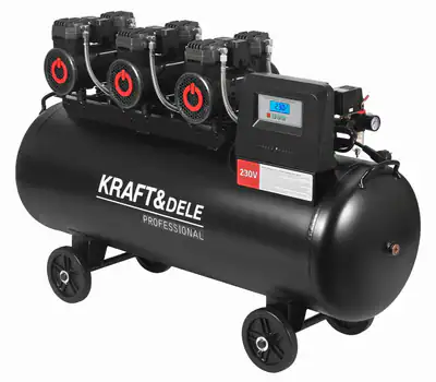 Ölfreier Kompressor 200L 3x2200W 750L/min 8bar für Werkstatt Druckluft