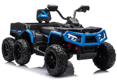 Kinder Quad mit Anhänger Elektroauto Kinderauto 24V 4x4 EVA Bluetooth Miniquad