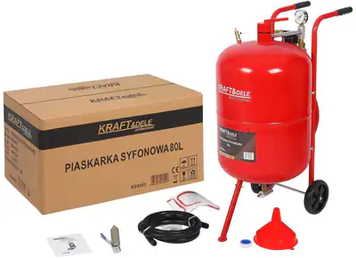 Sandstrahlgerät Sandstrahlmaschine Sandstrahler 80 L Set Sandstrahlen Werkstatt