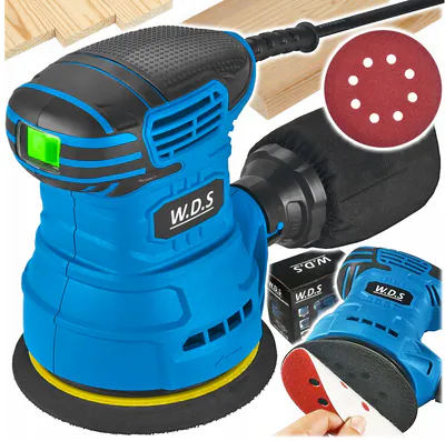 WDS2500 Exzenterschleifer 1300W 125mm Staubabsaugung Schleifmaschine Schleif – neu – Sonstiges – überwiegend weiß – Foto 1…