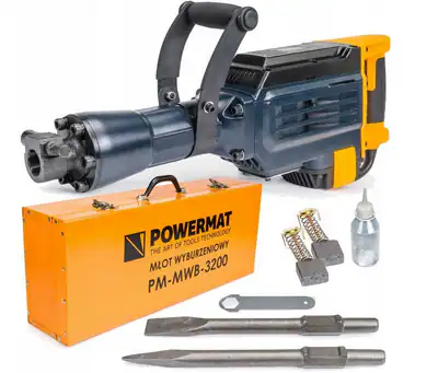 ABBRUCHHAMMER ZUM SCHMIEDEN STEMMHAMMER MEIßELHAMMER 45J KOFFER SDS HEX 3000W – neu – Sonstiges – überwiegend weiß – Foto 1…