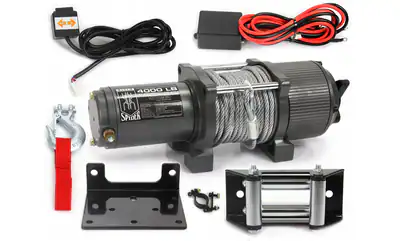 12V AKKU SEILWINDE 4000LBS STAHLSEIL ATV QUAD SCHNEESCHILD BERGUNG 1814KG – neu – Autos – überwiegend weiß – Foto 1 von 5