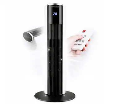Keramik Heizlüfter Ventilator Turmheizer 2000W Timer LED – neu – Sonstiges – überwiegend weiß – Foto 1 von 5