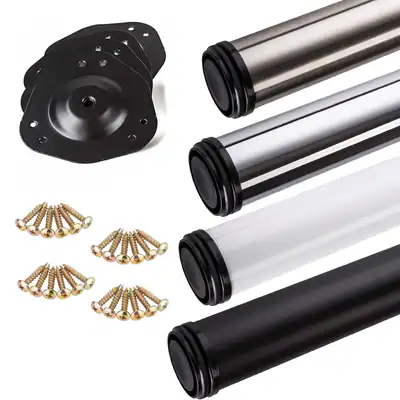 4er Set höhenverstellbare Tischbeine 710-1100 mm Ø60 mm Stützfuß Stellfuß Möbel – neu – überwiegend weiß – Foto 1 von 5