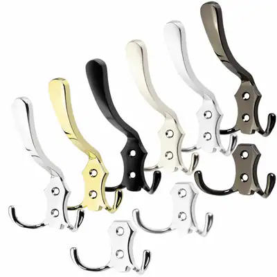Kleiderhaken Garderobenhaken Huthaken Haken Garderobe Wandhaken matt METALL NEU – neu – Möbel – überwiegend weiß – Foto 1…