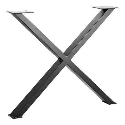 Tischgestell X-Form 710 x 820 mm Stahl schwarz matt B-Ware – neu – Möbel – Foto 1 von 5