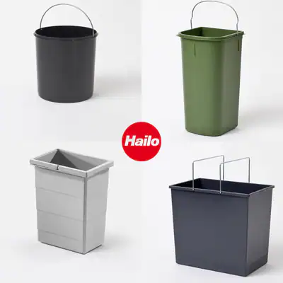 Hailo Abfalleimer Mülleimer 7-28 Liter für Abfallsystem Ersatzeimer Küche – neu – Möbel – überwiegend weiß – Foto 1 von 3