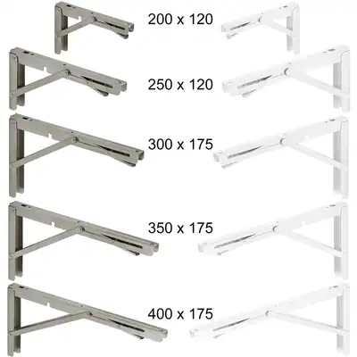 2er 4er Set Klappkonsole Edelstahl oder Stahl belastbar bis 150Kg Klapptisch – neu – Möbel – überwiegend weiß