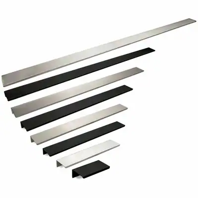 Griffleiste 70 bis 780 mm Profilgriff Küchengriff Möbelgriff Kante Profil SOTECH – neu – überwiegend weiß – Foto 1 von 5