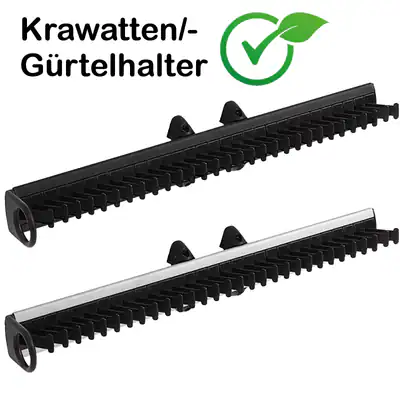 Krawattenhalter Gürtelaufhänger ausziehbar für 30 Krawatten L: 450 mm SOTECH – neu – Möbel – überwiegend weiß – Foto 1 von 4